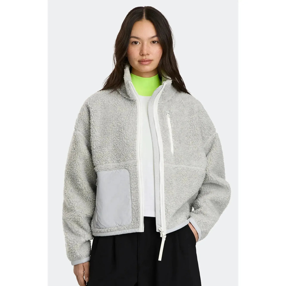 SIMCOE FLEECE JACKET - WD SILVERBIRCH HEATHER-LADIES LIGHTWEIGHT COATS & JACKETS-CANADA GOOSE-JB Evans Fashions & Footwear