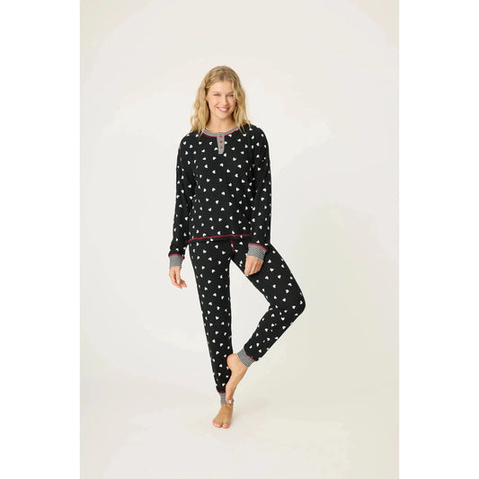 SKI JAMMIE CLASSICS PJ SET-LADIES LOUNGE & SLEEPWEAR-PJ SALVAGE-JB Evans Fashions & Footwear