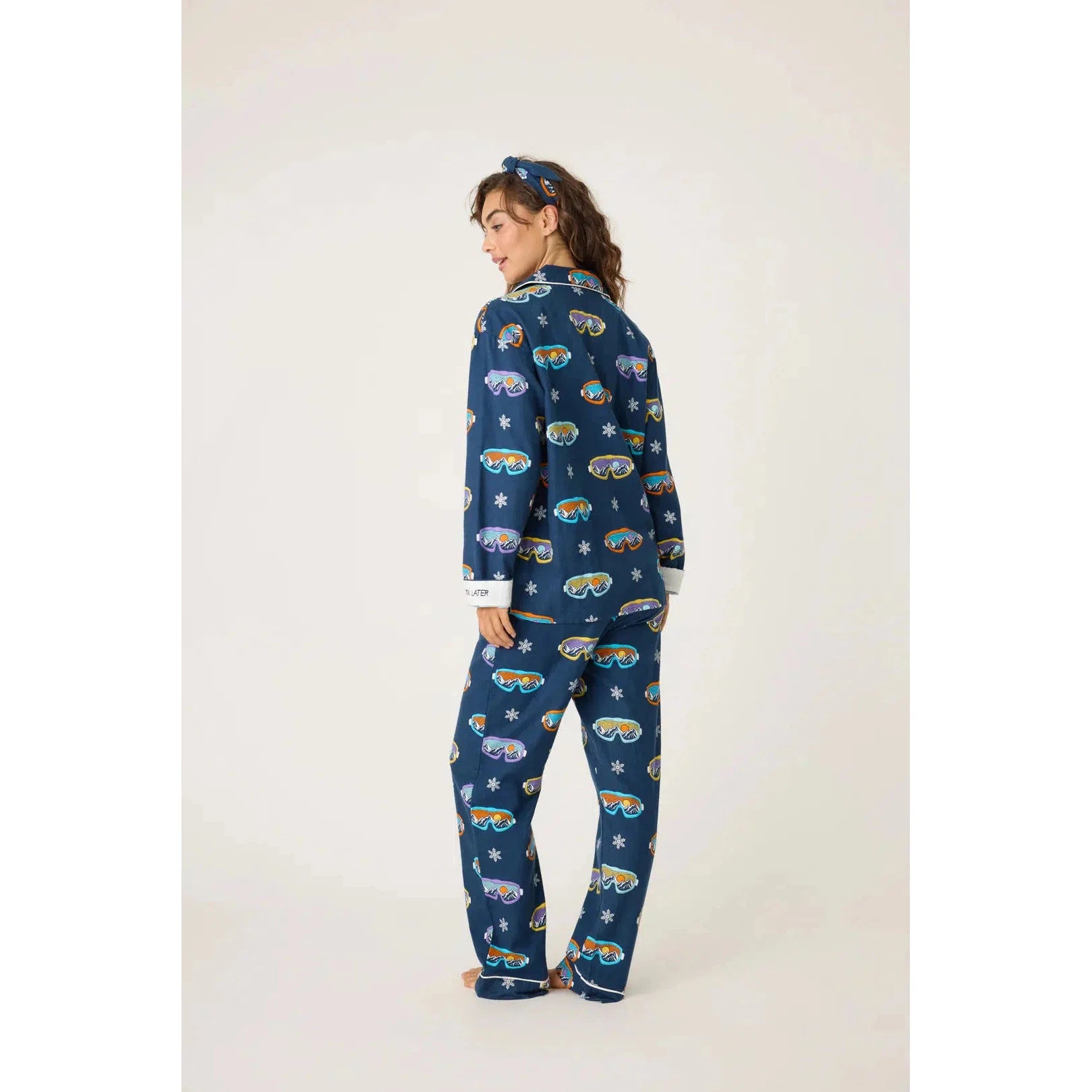 SKI YOU LATER FLANNEL PJ SET-LADIES LOUNGE & SLEEPWEAR-PJ SALVAGE-JB Evans Fashions & Footwear