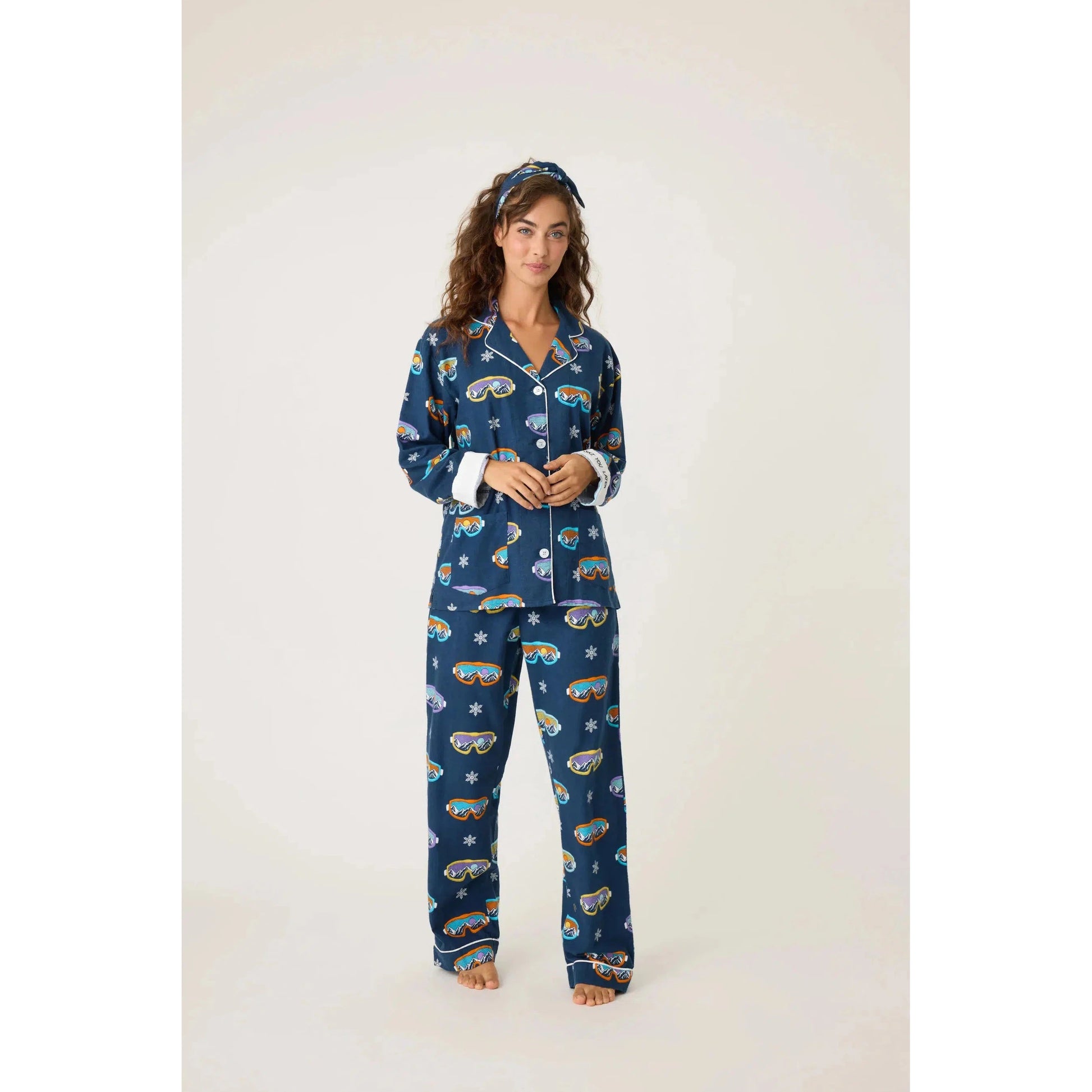 SKI YOU LATER FLANNEL PJ SET-LADIES LOUNGE & SLEEPWEAR-PJ SALVAGE-JB Evans Fashions & Footwear