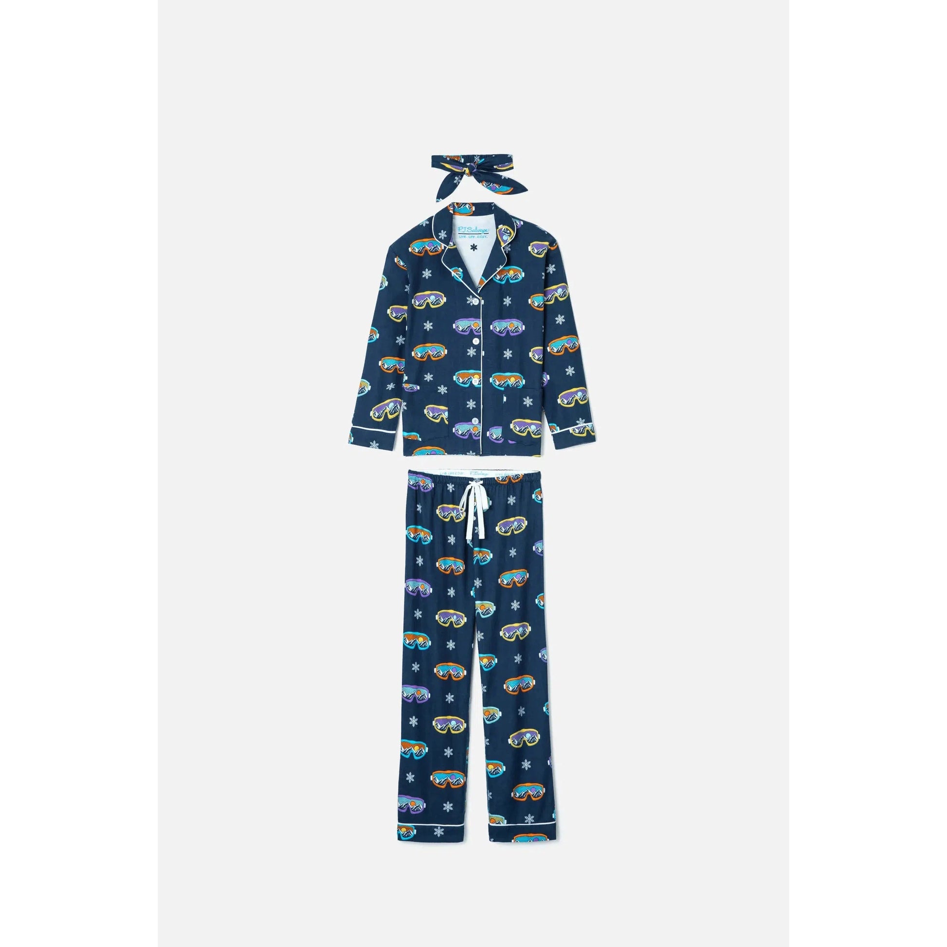 SKI YOU LATER FLANNEL PJ SET-LADIES LOUNGE & SLEEPWEAR-PJ SALVAGE-JB Evans Fashions & Footwear