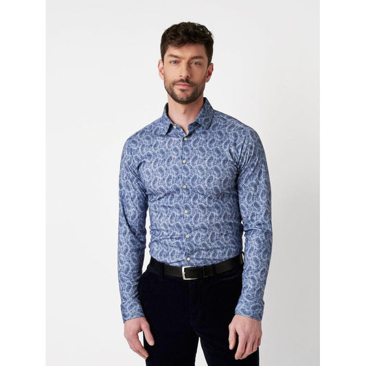 SLIM FIT STRETCH PAISLEY PRINT-MENS SHIRTS-DESOTO-JB Evans Fashions & Footwear