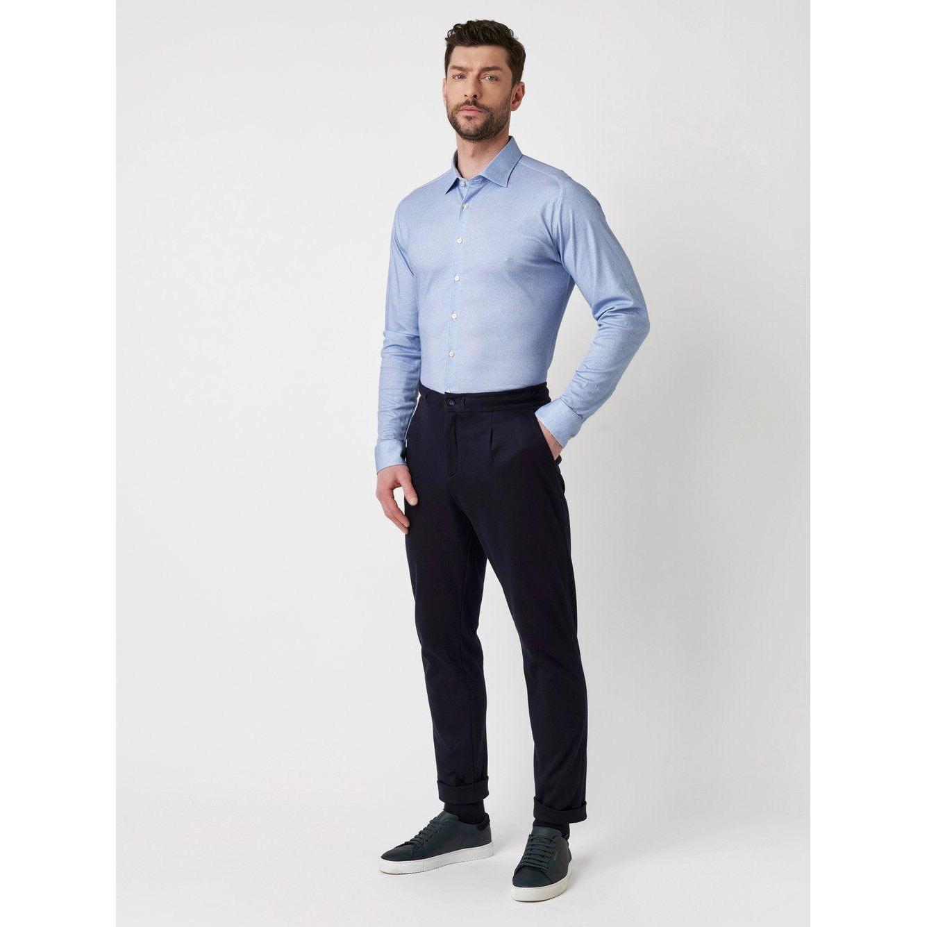 SLIM FIT STRETCH TWILL-MENS SHIRTS-DESOTO-JB Evans Fashions & Footwear