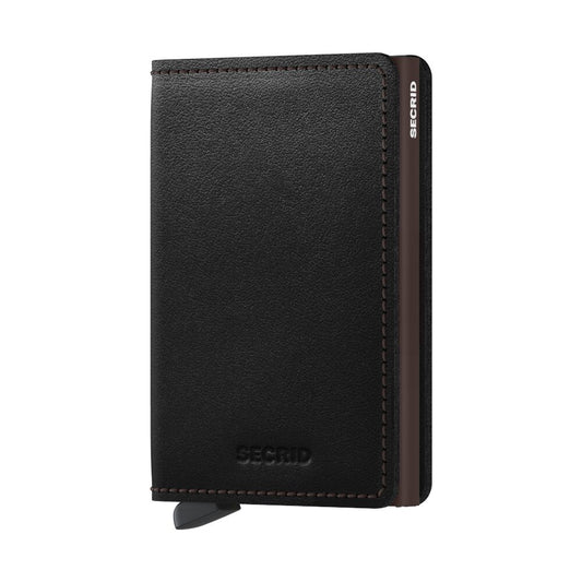 SLIMWALLET ORIGINAL BLACK-BROWN-MENS WALLETS-SECRID-JB Evans Fashions & Footwear