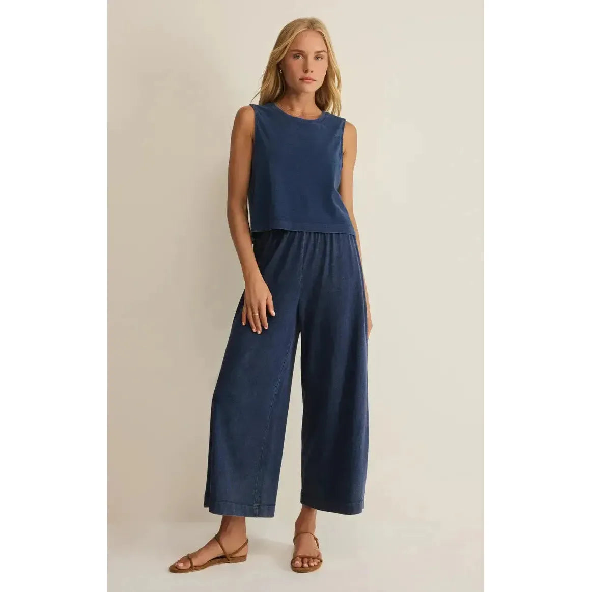 SLOANE JERSEY DENIM MUSCLE TANK-LADIES T-SHIRTS & TANKS-Z SUPPLY-JB Evans Fashions & Footwear