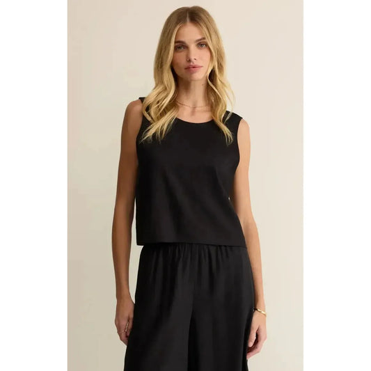 SLOANE LINEN TOP-LADIES TOPS-Z SUPPLY-JB Evans Fashions & Footwear