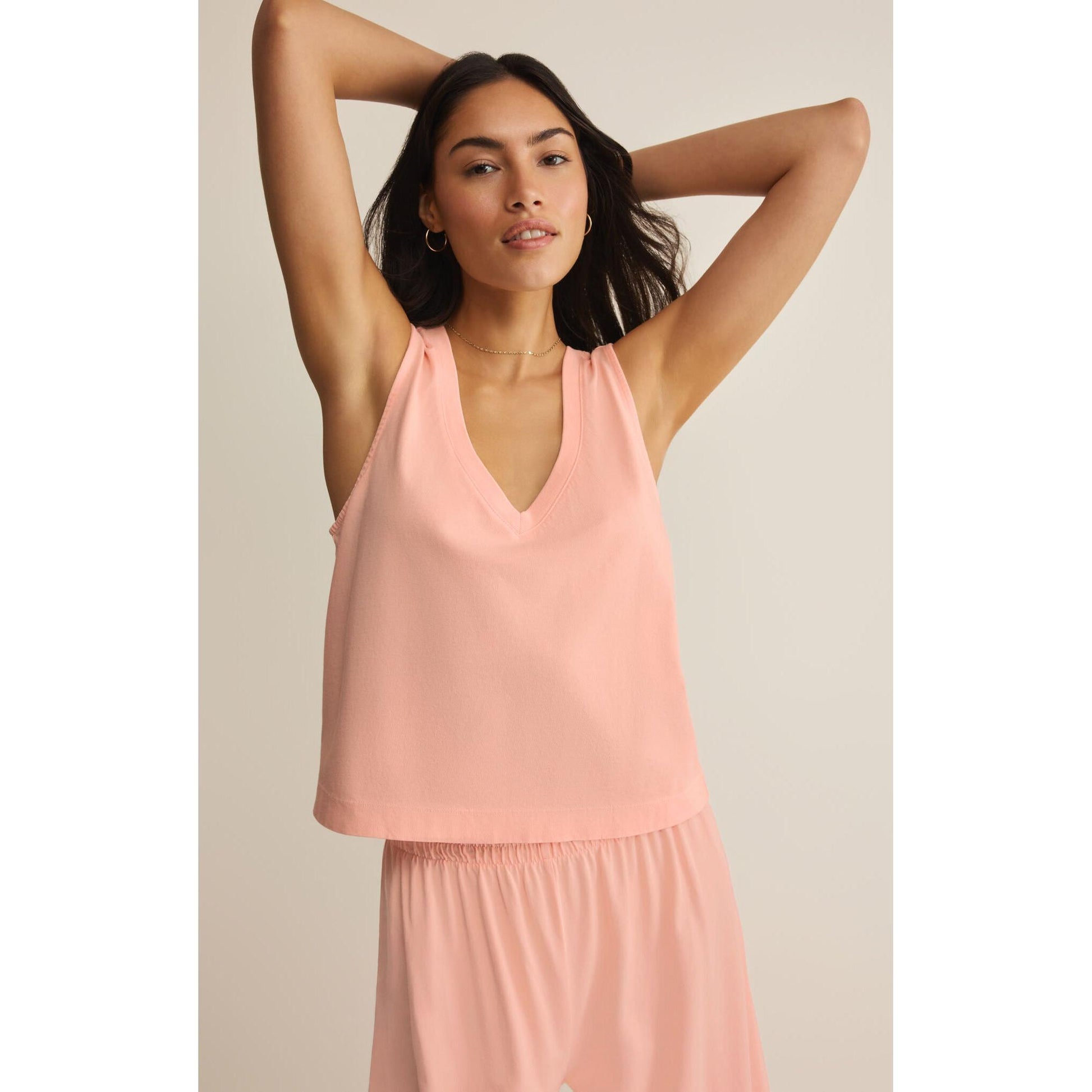 SLOANE V-NECK TOP-LADIES TOPS-Z SUPPLY-JB Evans Fashions & Footwear