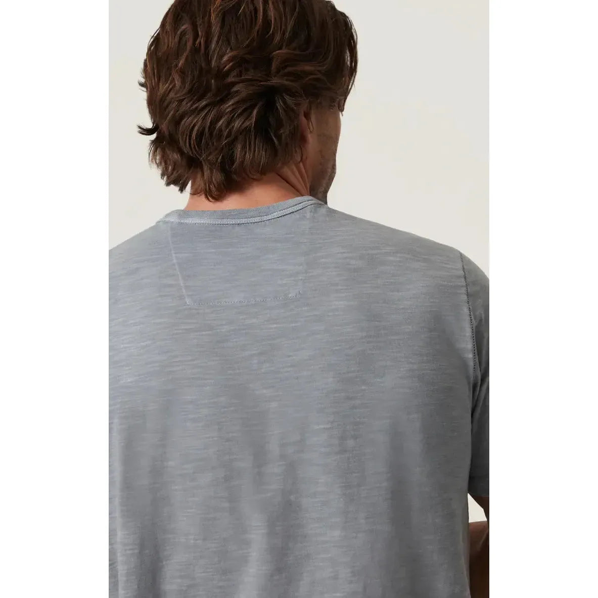 SLUB CREW NECK T-SHIRT - MONUMENT GREY-MENS T-SHIRTS & POLO'S-34 HERITAGE-JB Evans Fashions & Footwear