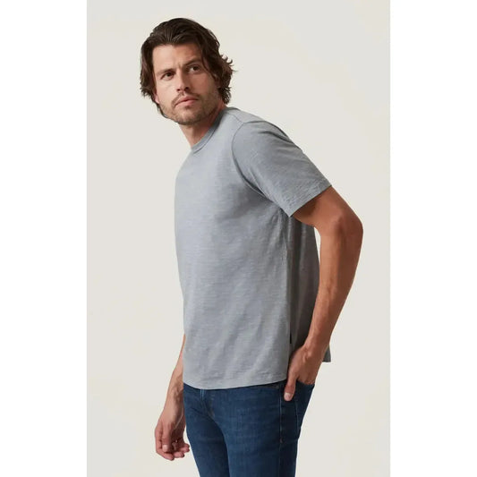 SLUB CREW NECK T-SHIRT - MONUMENT GREY-MENS T-SHIRTS & POLO'S-34 HERITAGE-JB Evans Fashions & Footwear