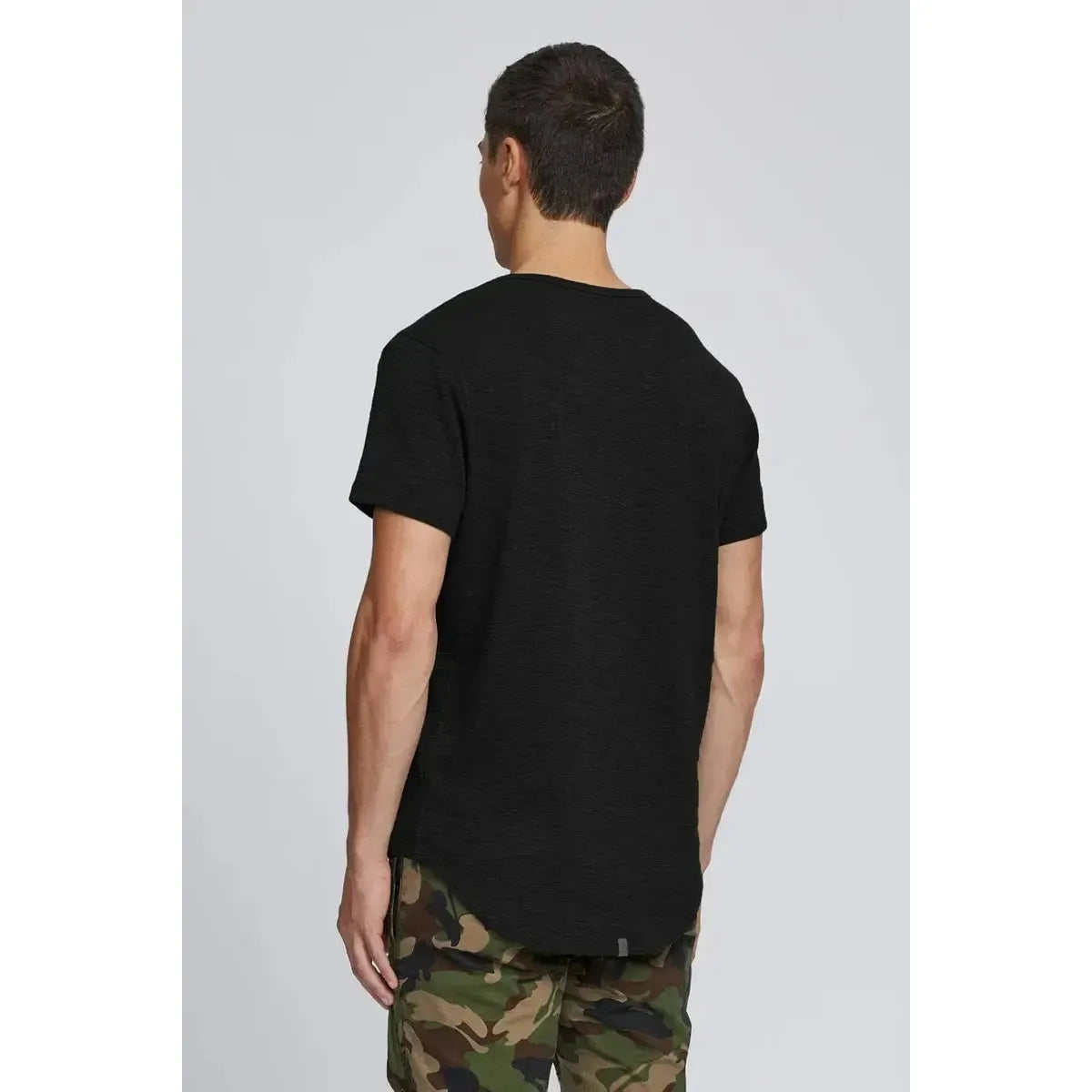 SLUB HI-LO T-SHIRT-MENS T-SHIRTS & POLO'S-KUWALLA-JB Evans Fashions & Footwear