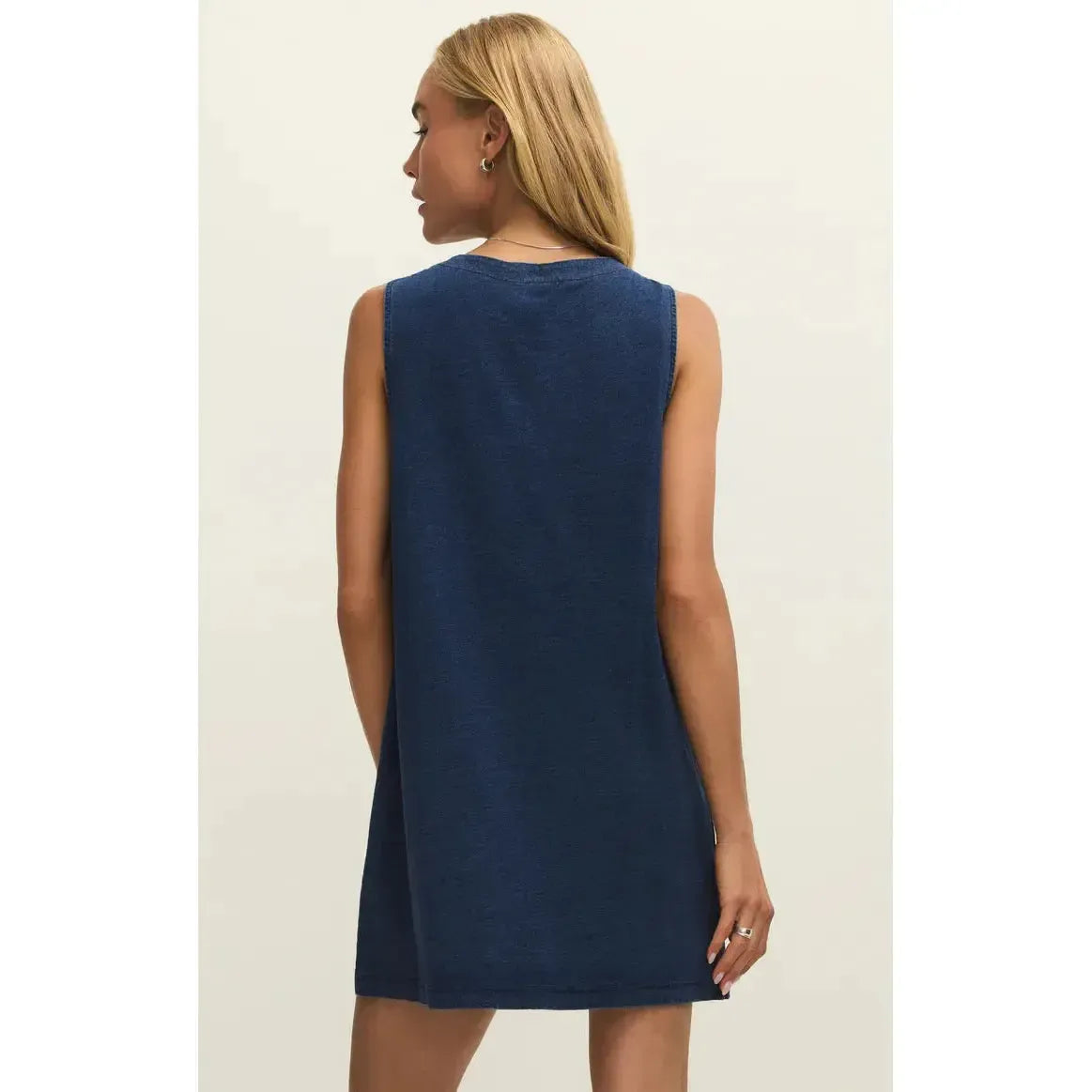 SOLACE DENIM MINI DRESS-LADIES DRESSES & JUMPERS-Z SUPPLY-JB Evans Fashions & Footwear
