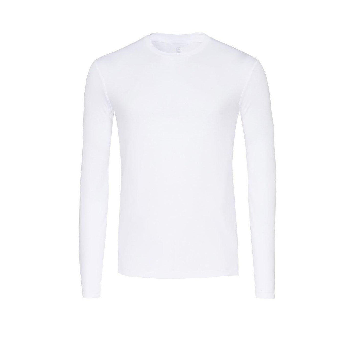 SOLID ROUND NECK L/S T-SHIRT-MENS T-SHIRTS & POLO'S-DESOTO-JB Evans Fashions & Footwear