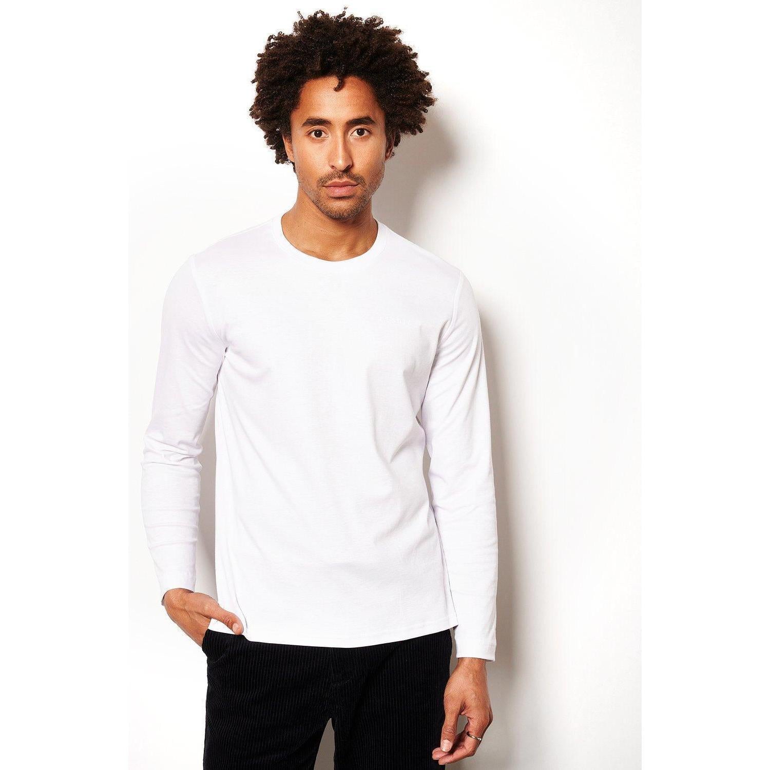 SOLID ROUND NECK L/S T-SHIRT-MENS T-SHIRTS & POLO'S-DESOTO-JB Evans Fashions & Footwear