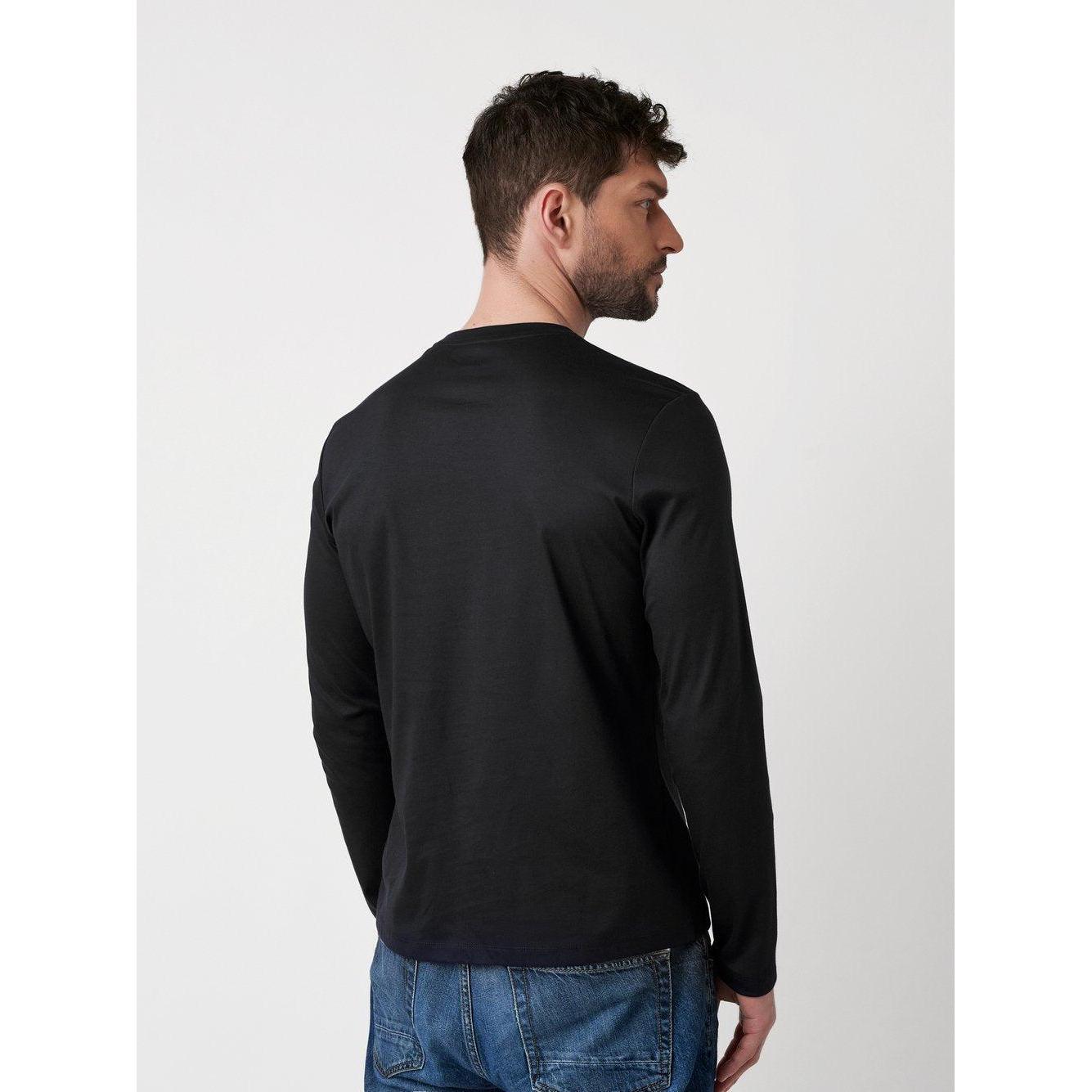 SOLID ROUNDNECK L/S T-SHIRT-MENS T-SHIRTS & POLO'S-DESOTO-JB Evans Fashions & Footwear