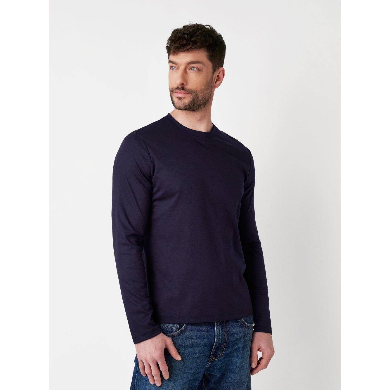 SOLID ROUNDNECK L/S T-SHIRT-MENS T-SHIRTS & POLO'S-DESOTO-JB Evans Fashions & Footwear