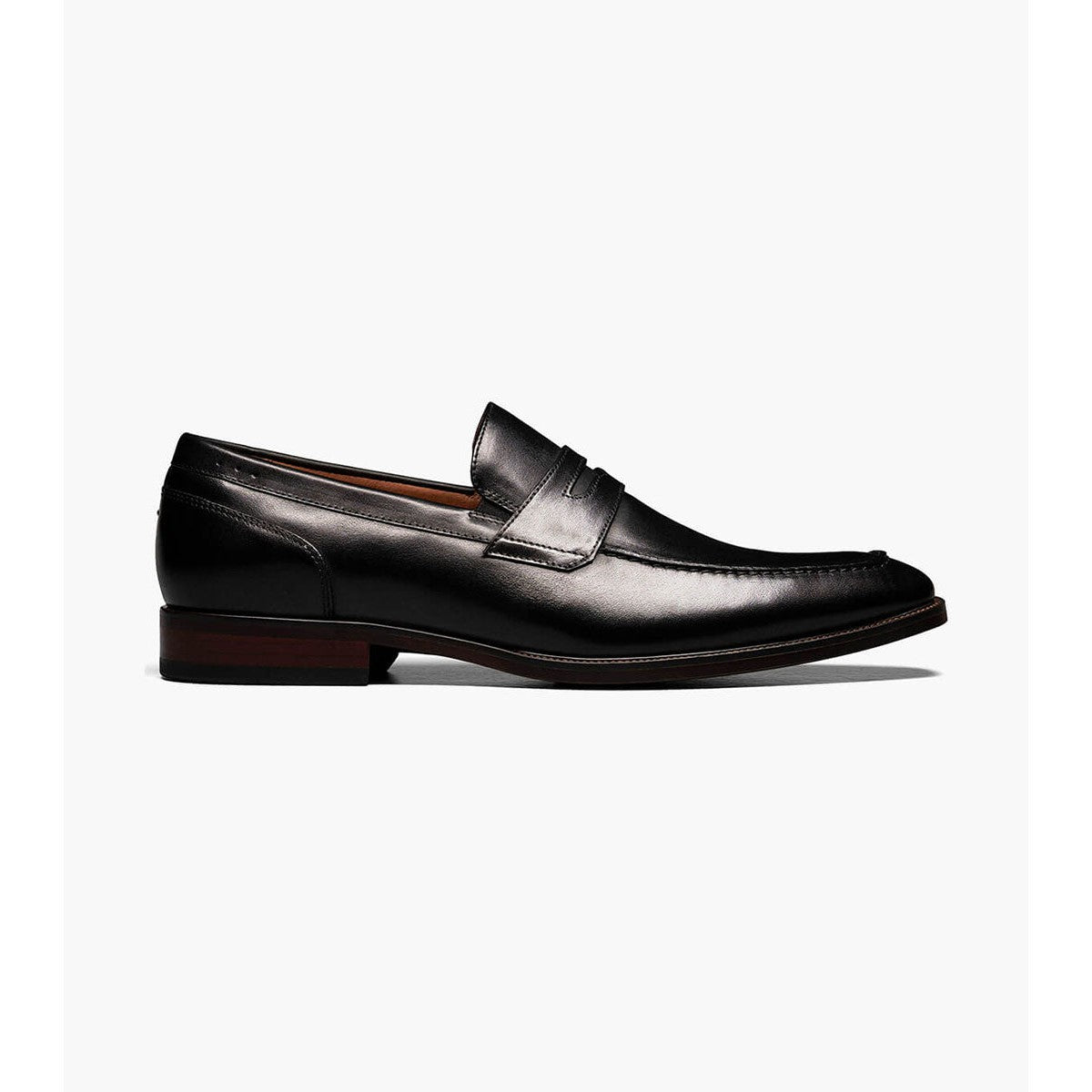 SORRENTO PENNY BLACK-MENS DRESS FOOTWEAR-FLORSHEIM-JB Evans Fashions & Footwear