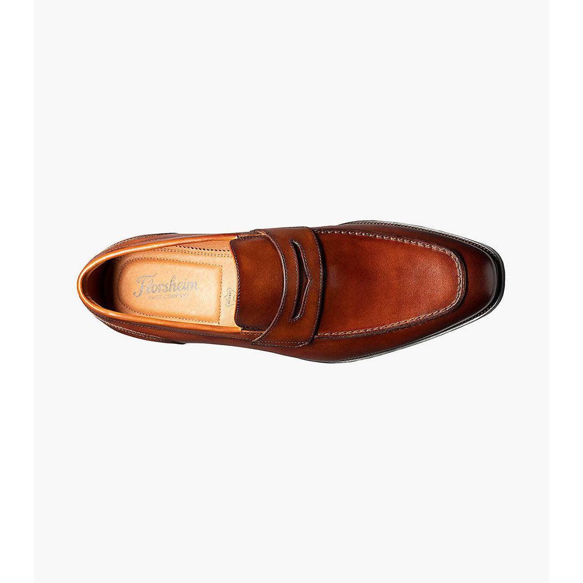 SORRENTO PENNY COGNAC-MENS DRESS FOOTWEAR-FLORSHEIM-JB Evans Fashions & Footwear