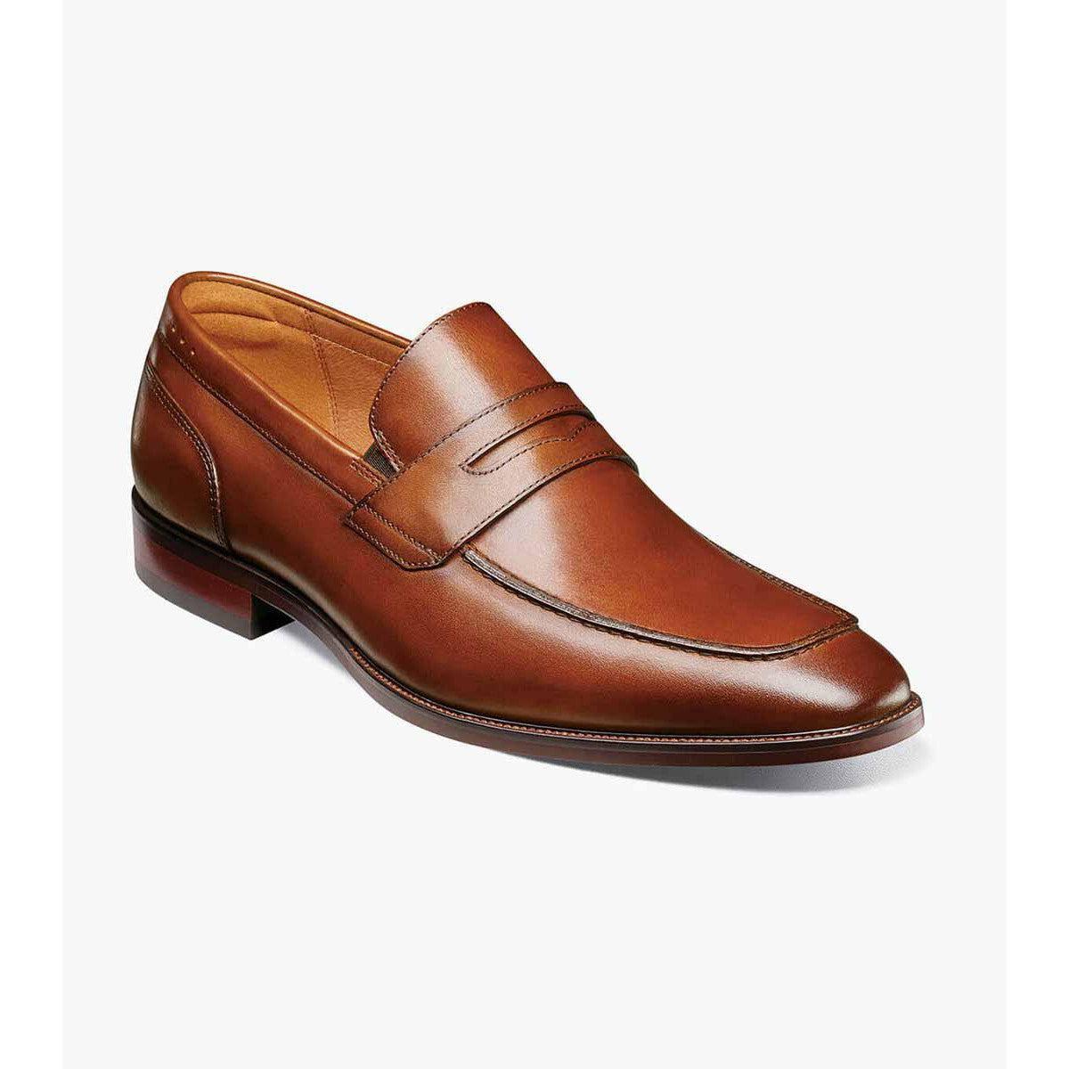 SORRENTO PENNY COGNAC-MENS DRESS FOOTWEAR-FLORSHEIM-JB Evans Fashions & Footwear