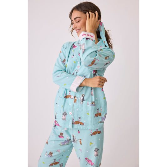 SPAW DAY FLANNEL PJ SET-LADIES LOUNGE & SLEEPWEAR-PJ SALVAGE-JB Evans Fashions & Footwear