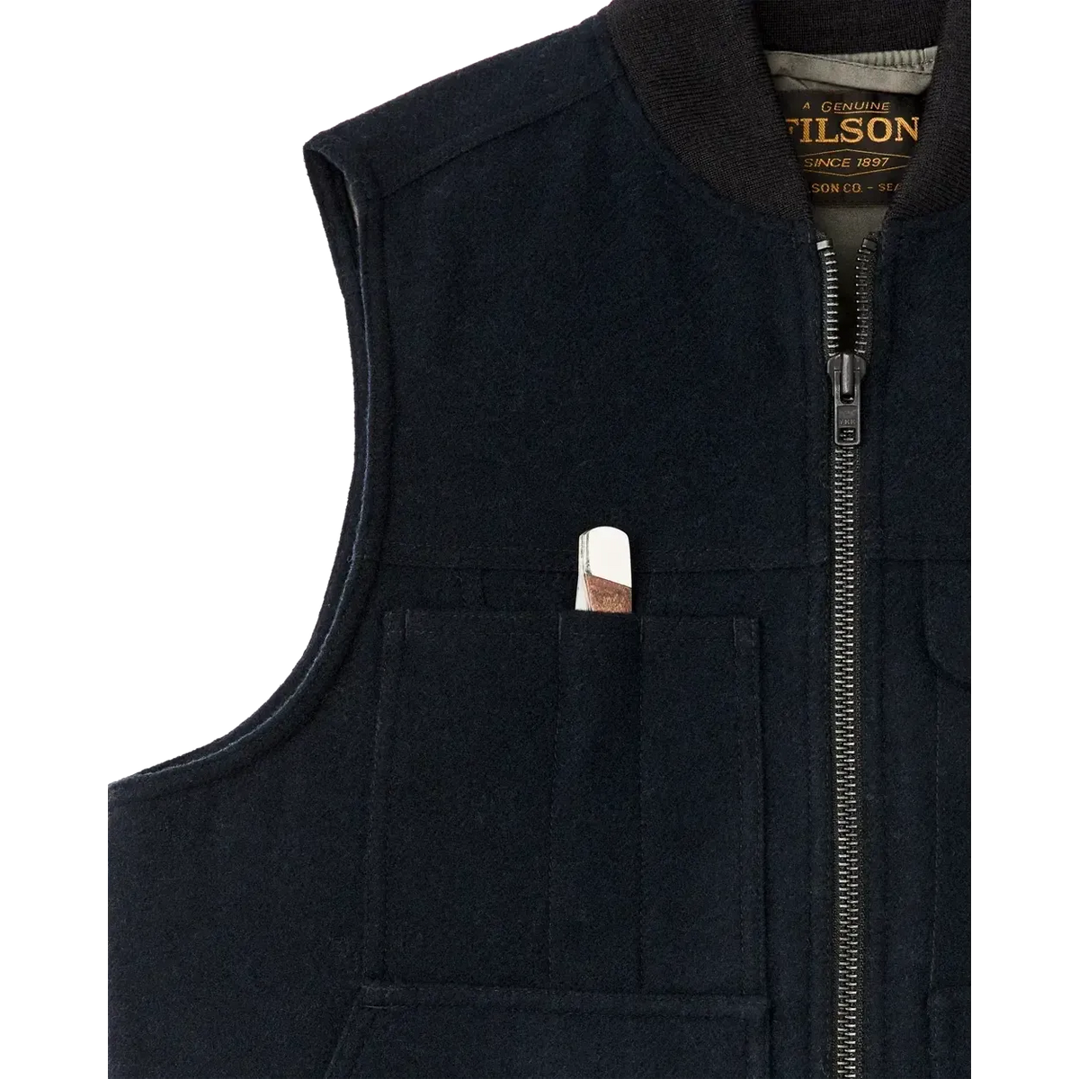 SPOKANE INSULATED WORK VEST-MENS VESTS-FILSON-JB Evans Fashions & Footwear