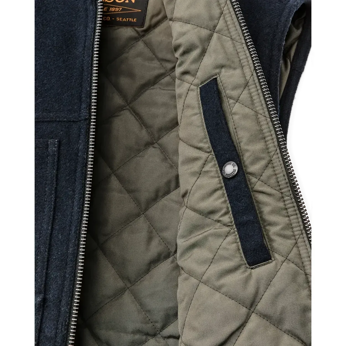 SPOKANE INSULATED WORK VEST-MENS VESTS-FILSON-JB Evans Fashions & Footwear