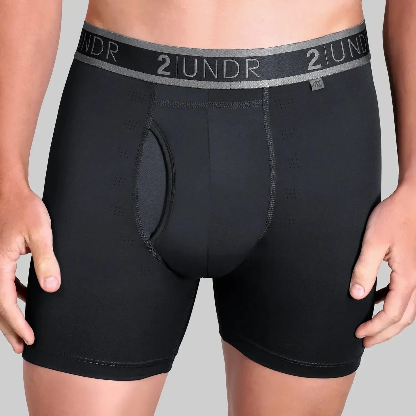 SPORT SHIFT 6" BOXER BRIEF - STEALTH-MENS UNDERWEAR-2UNDR-JB Evans Fashions & Footwear