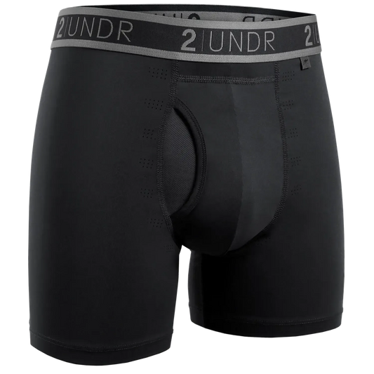 SPORT SHIFT 6" BOXER BRIEF - STEALTH-MENS UNDERWEAR-2UNDR-JB Evans Fashions & Footwear