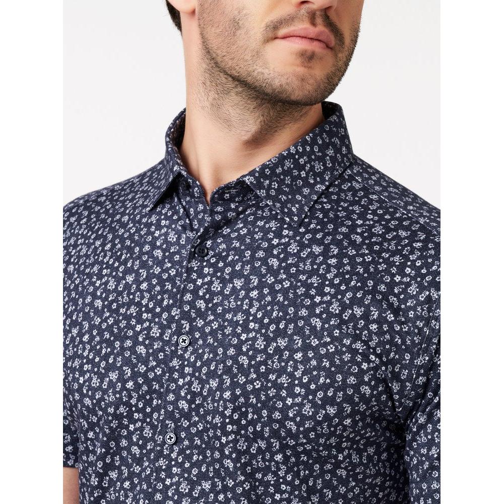 S/S FLORAL PRINT JERSEY-MENS SHIRTS-DESOTO-JB Evans Fashions & Footwear