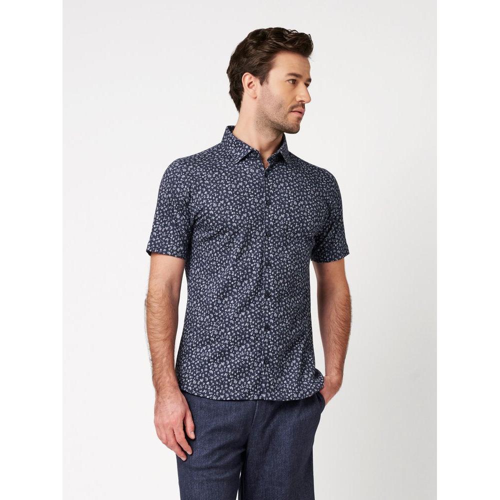 S/S FLORAL PRINT JERSEY-MENS SHIRTS-DESOTO-JB Evans Fashions & Footwear