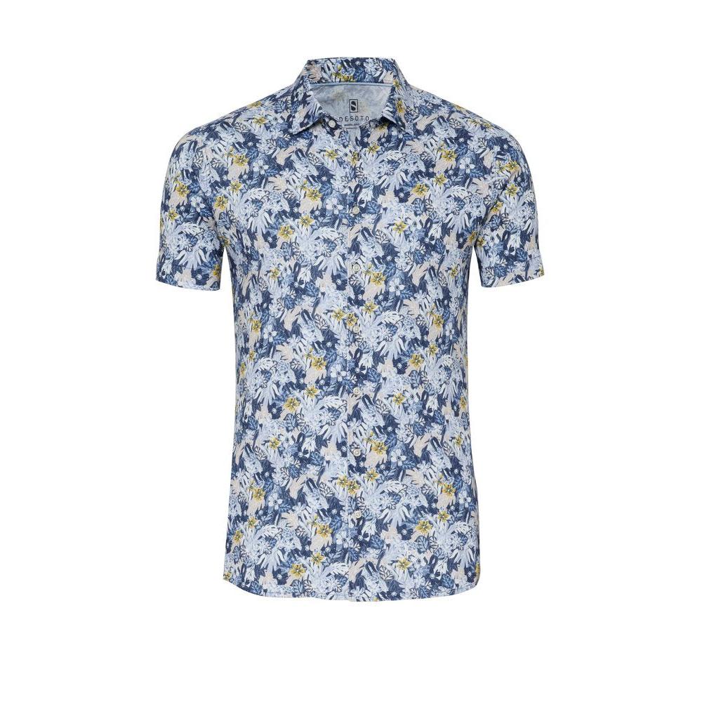 S/S FLORAL PRINT JERSEY-MENS SHIRTS-DESOTO-JB Evans Fashions & Footwear