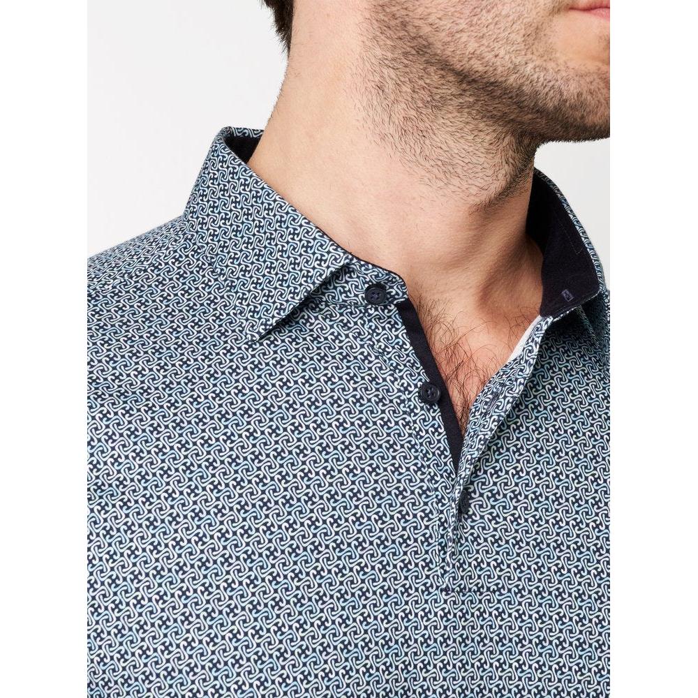 S/S JERSEY PRINT SUMMER POLO-MENS T-SHIRTS & POLO'S-DESOTO-JB Evans Fashions & Footwear