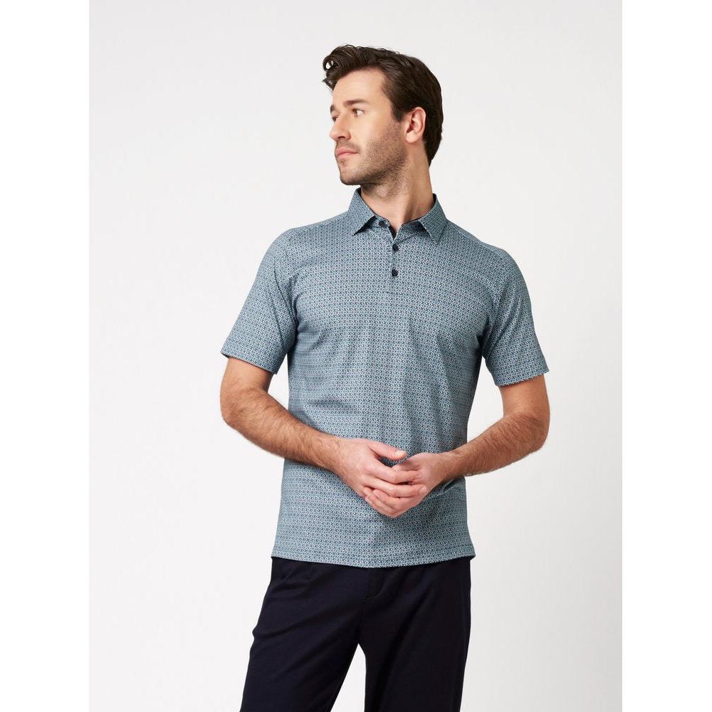S/S JERSEY PRINT SUMMER POLO-MENS T-SHIRTS & POLO'S-DESOTO-JB Evans Fashions & Footwear