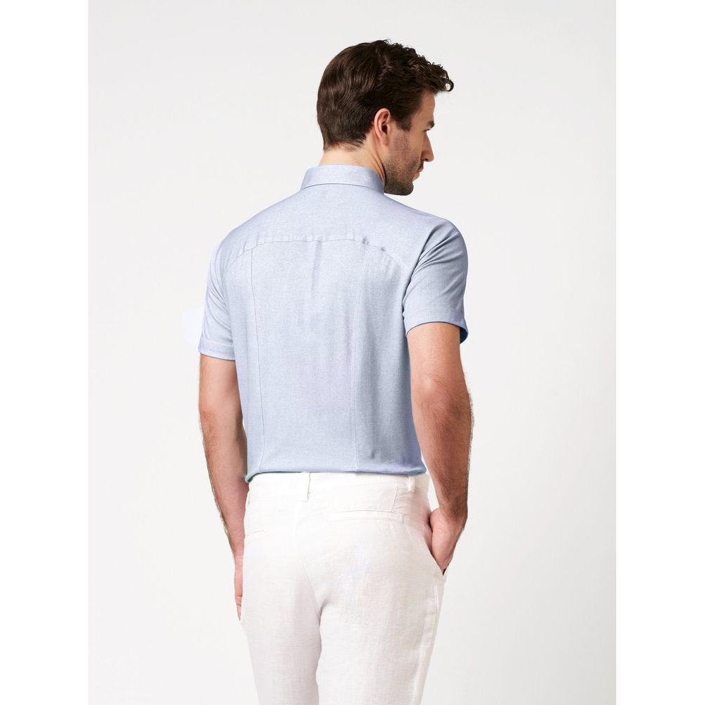 S/S TONAL PATTERN JERSEY POLO-MENS T-SHIRTS & POLO'S-DESOTO-JB Evans Fashions & Footwear