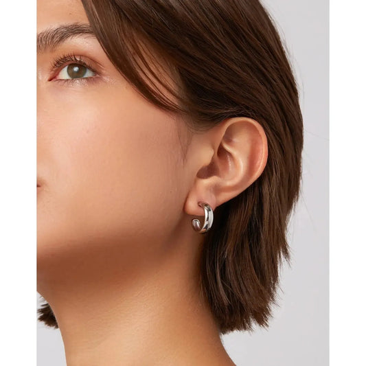 STAPLE HOOPS SMALL-LADIES ACCESSORIES-JENNY BIRD-JB Evans Fashions & Footwear