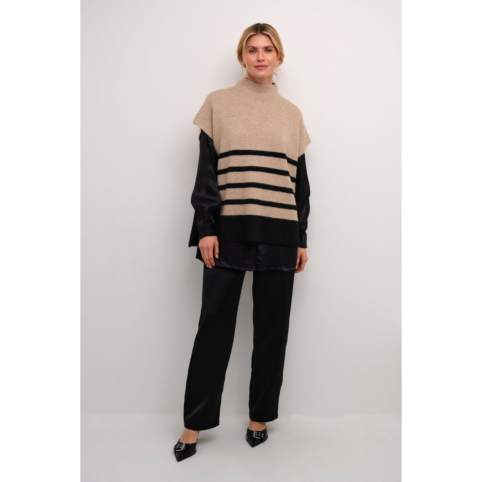 STARI KNIT SLIPOVER-LADIES SWEATERS & KNITS-CREAM-JB Evans Fashions & Footwear