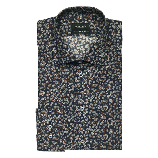 STATE N MODERN FIT FLORAL PRINT-MENS DRESS SHIRTS-SAND-JB Evans Fashions & Footwear