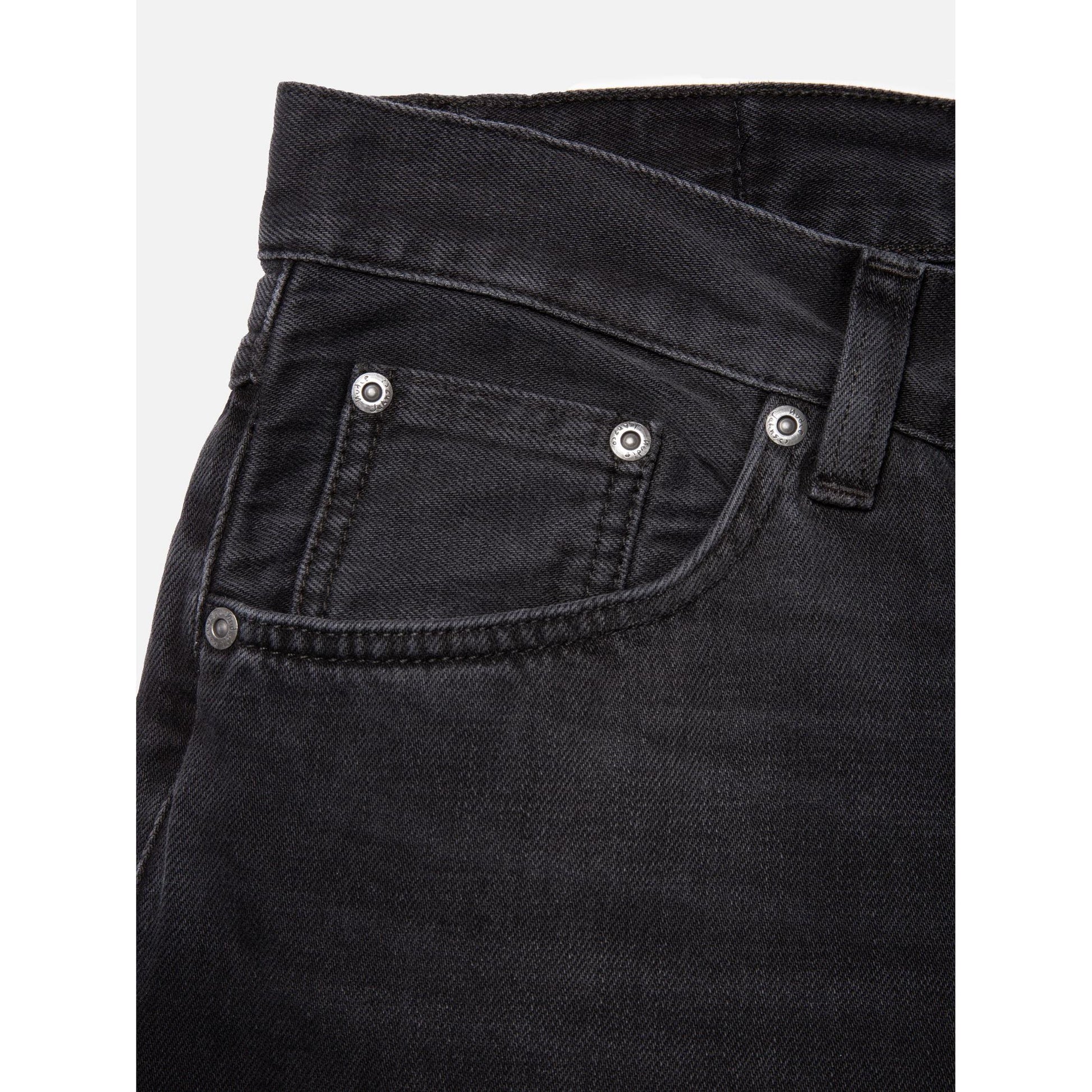 STEADY EDDIE II BLACK CHANGE-MENS DENIM-NUDIE JEANS CO-JB Evans Fashions & Footwear
