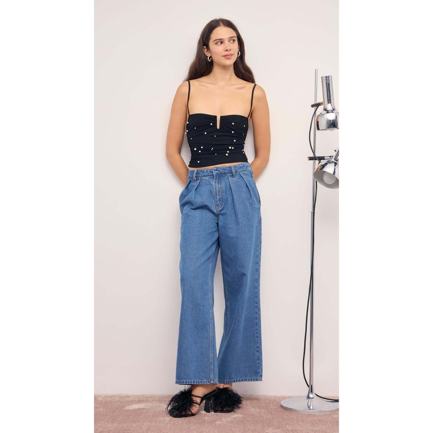 STELLA MESH TOP-LADIES TOPS-MINK PINK-JB Evans Fashions & Footwear