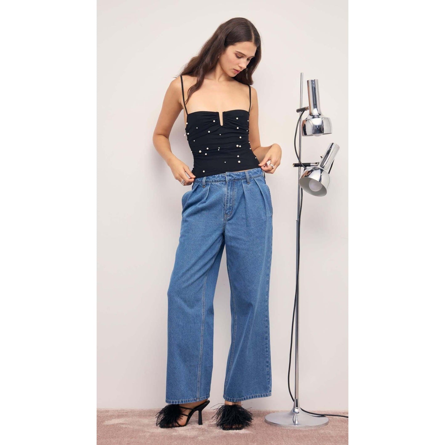 STELLA MESH TOP-LADIES TOPS-MINK PINK-JB Evans Fashions & Footwear