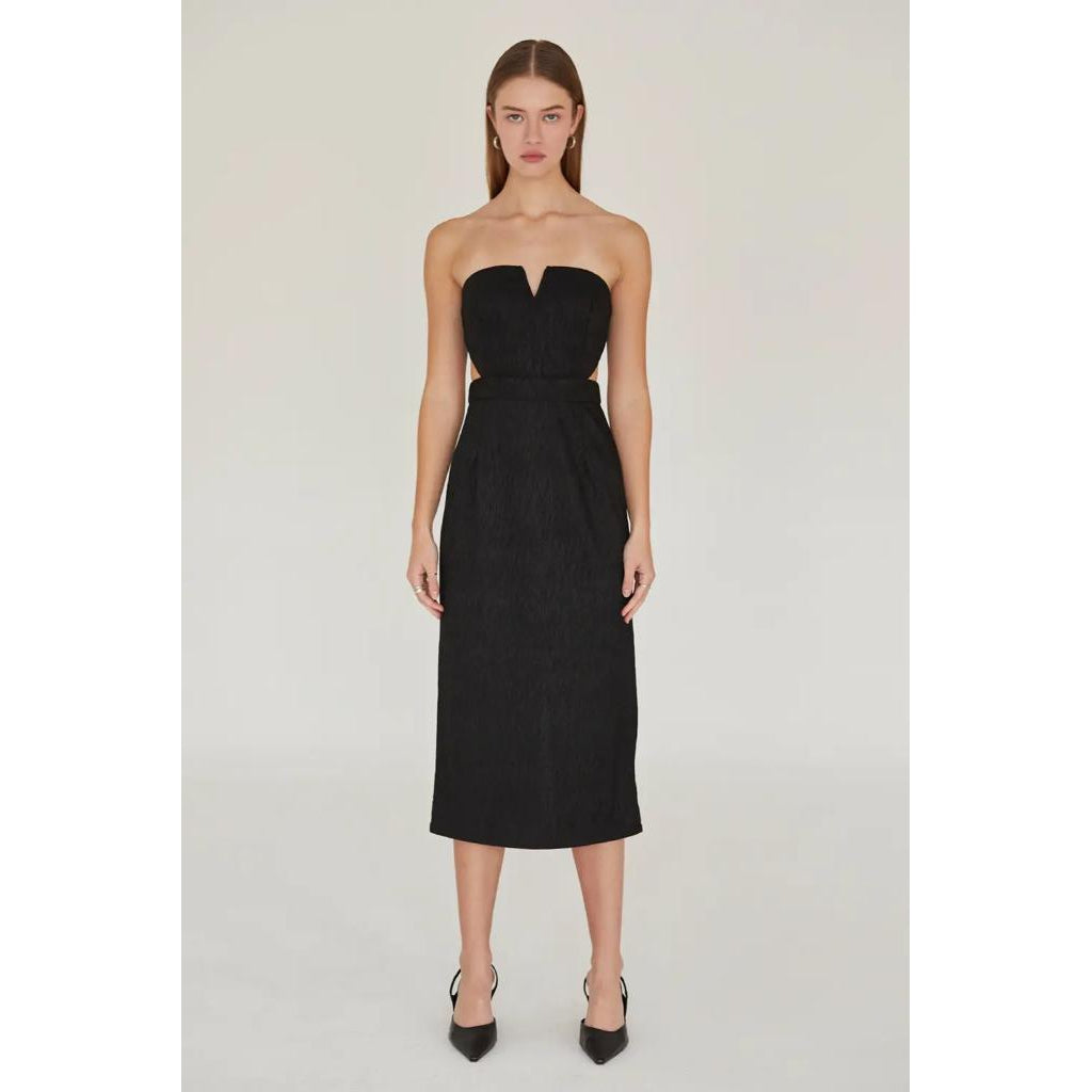 STRAPLESS DRESS-LADIES DRESSES & JUMPERS-JB Evans Fashions & Footwear-JB Evans Fashions & Footwear