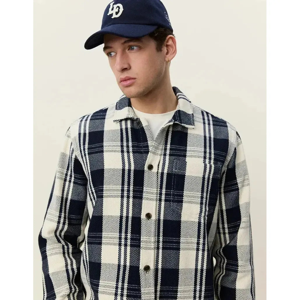 STRUCTURED CHECK OVERSHIRT-MENS SHIRTS-LES DEUX-JB Evans Fashions & Footwear