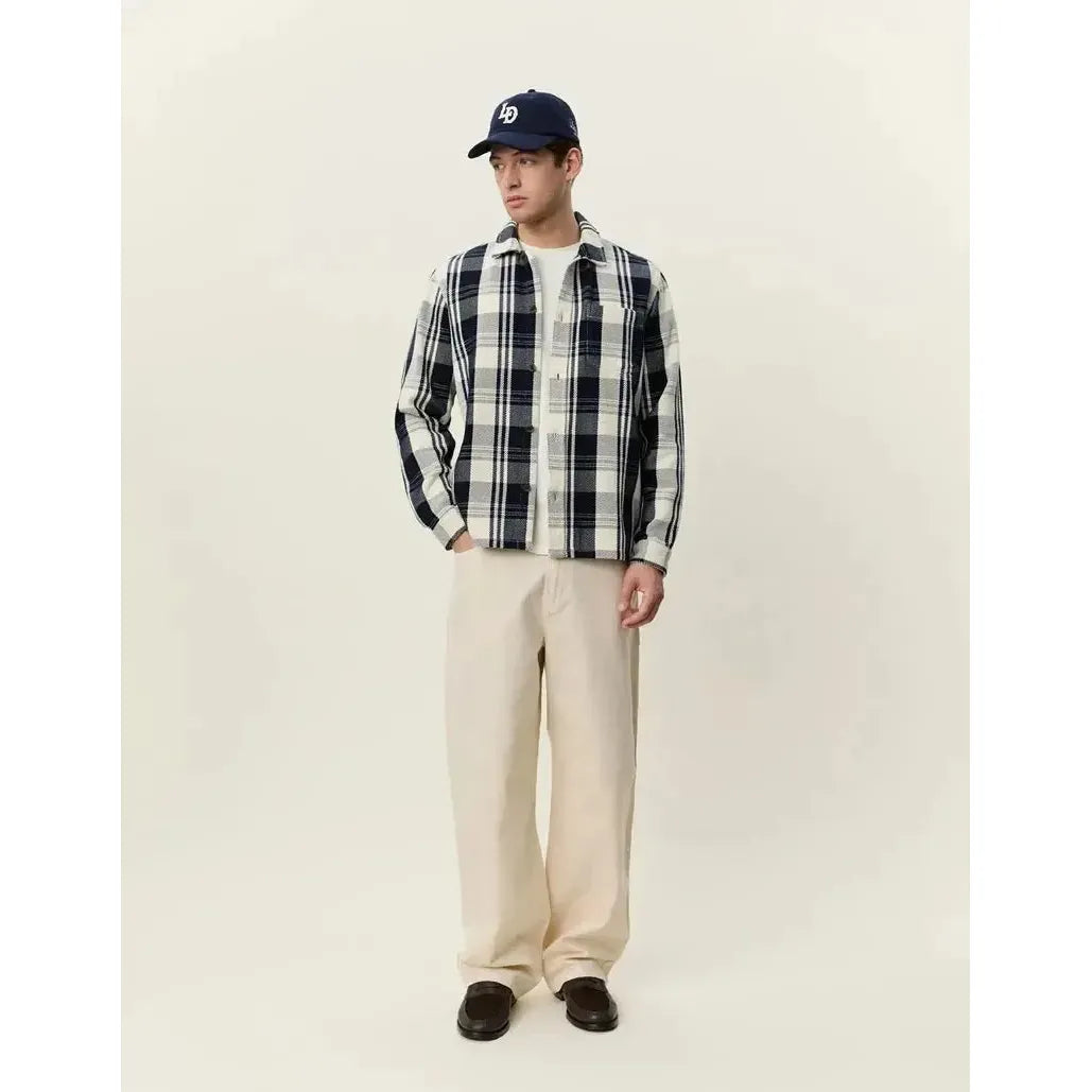 STRUCTURED CHECK OVERSHIRT-MENS SHIRTS-LES DEUX-JB Evans Fashions & Footwear