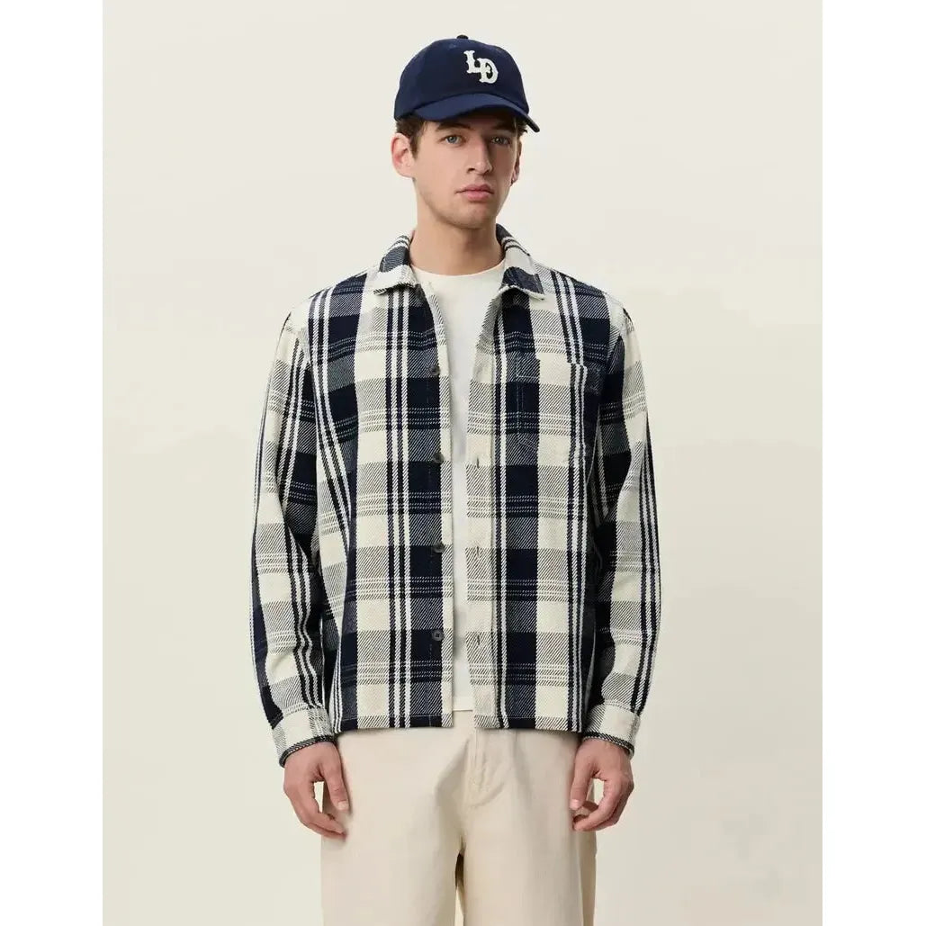 STRUCTURED CHECK OVERSHIRT-MENS SHIRTS-LES DEUX-JB Evans Fashions & Footwear