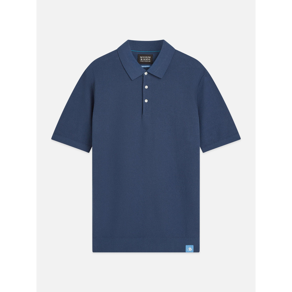 STRUCTURED KNIT POLO-MENS T-SHIRTS & POLO'S-SCOTCH & SODA-JB Evans Fashions & Footwear