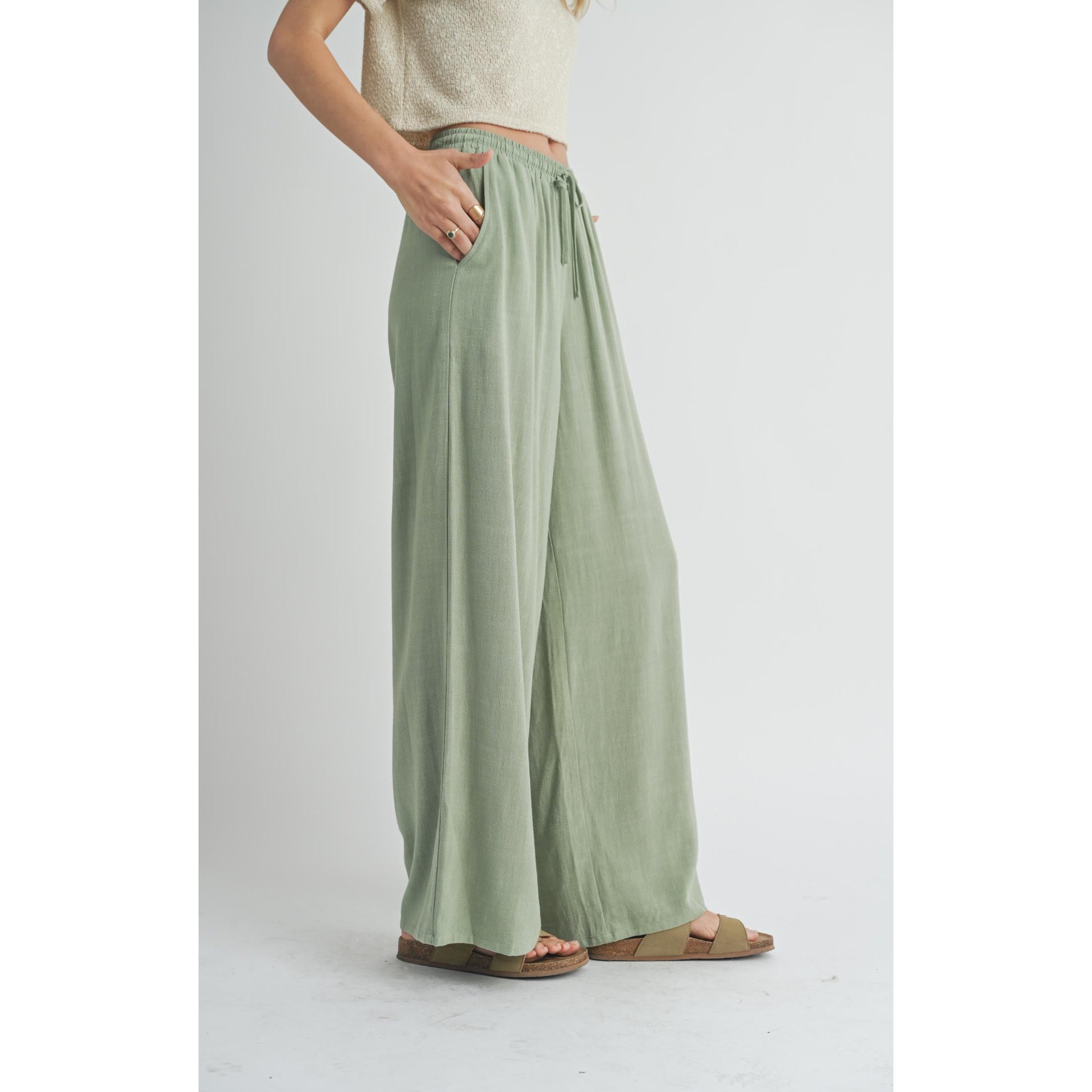 SUGARLOAF LINEN PANTS-LADIES PANTS-SADIE & SAGE-JB Evans Fashions & Footwear