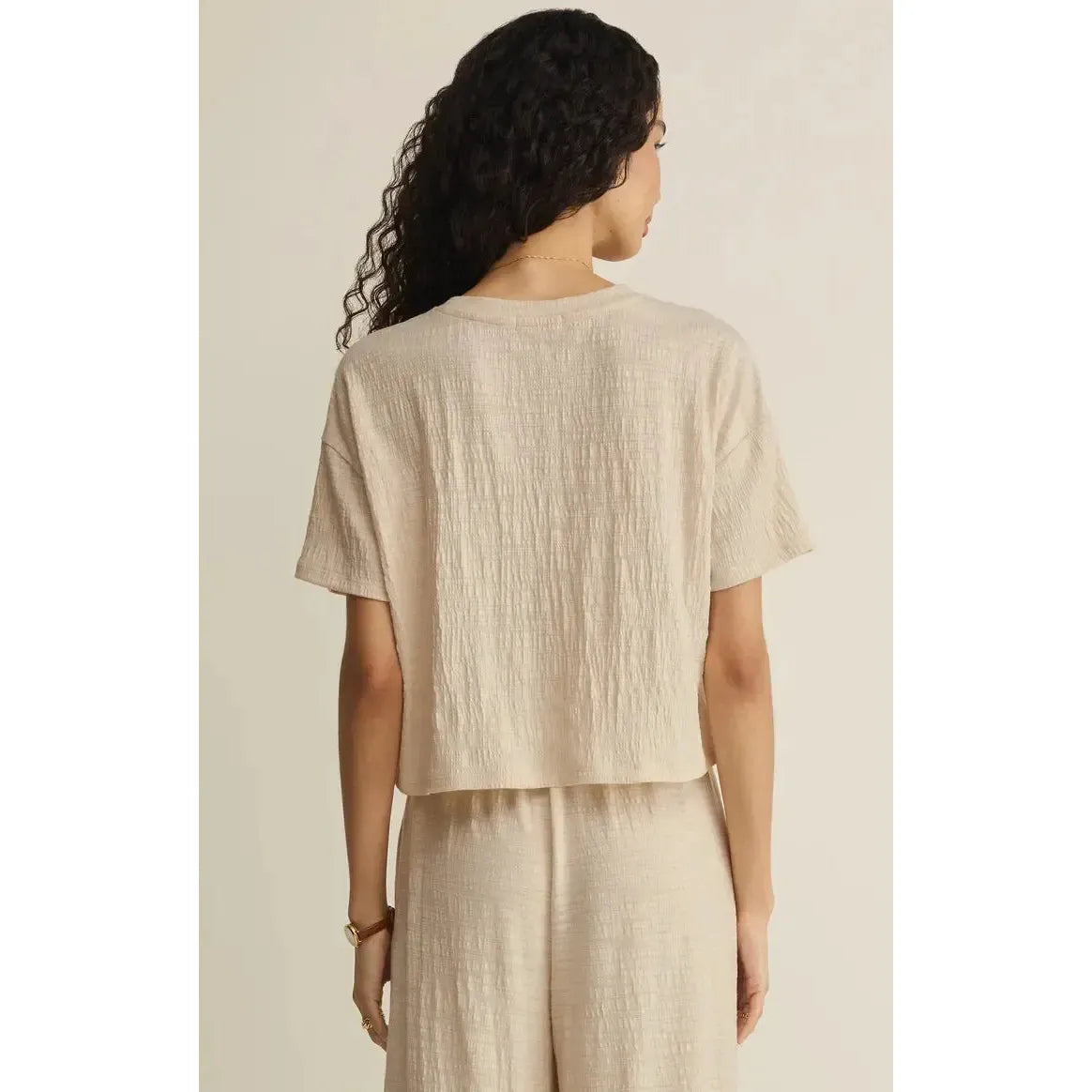 SWAY TEXTURED CROPPED TEE-LADIES T-SHIRTS & TANKS-Z SUPPLY-JB Evans Fashions & Footwear