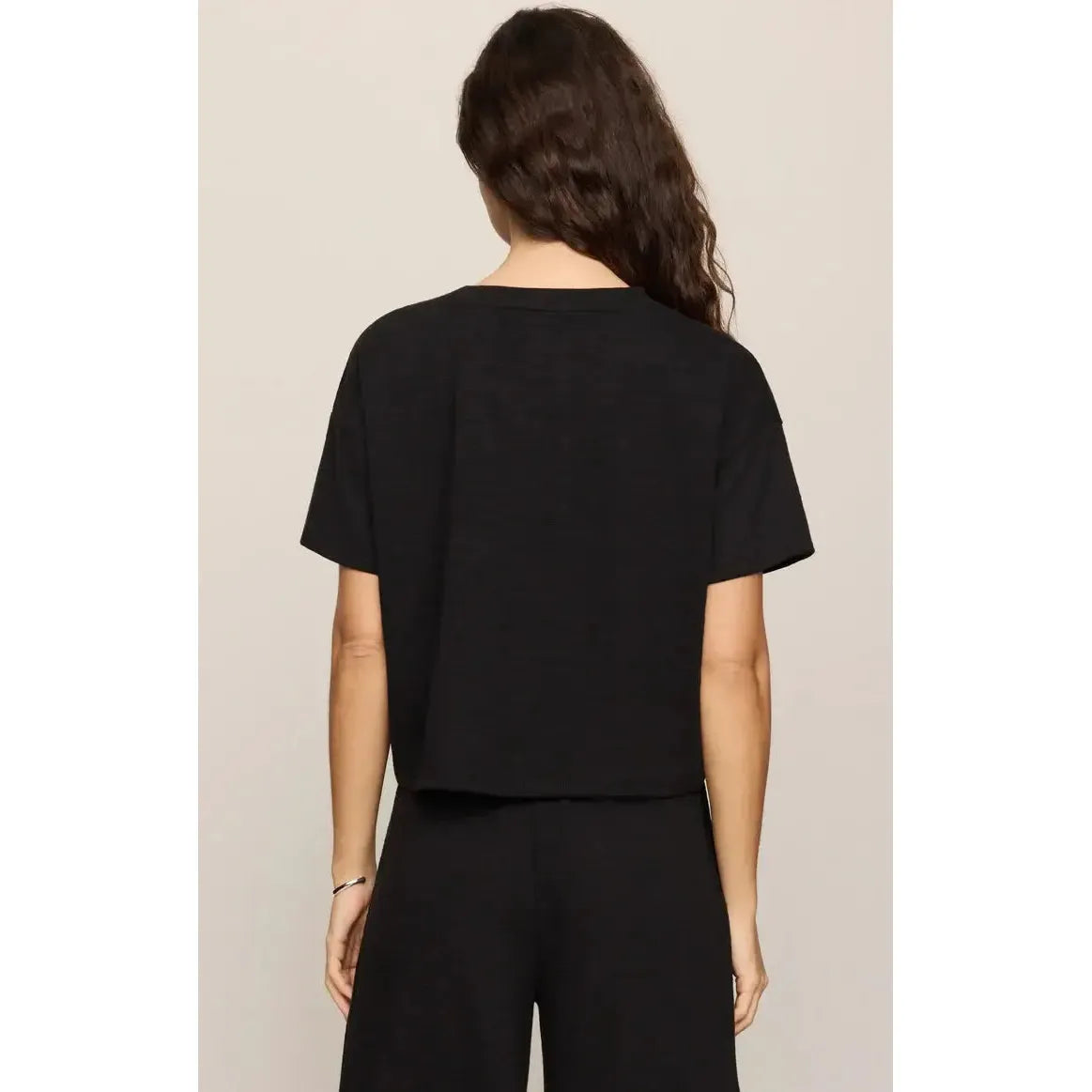 SWAY TEXTURED CROPPED TEE-LADIES T-SHIRTS & TANKS-Z SUPPLY-JB Evans Fashions & Footwear