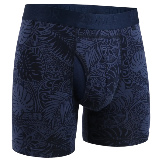 SWING SHIFT 6" BOXER BRIEF - COASTAL BLUE-MENS UNDERWEAR-2UNDR-JB Evans Fashions & Footwear