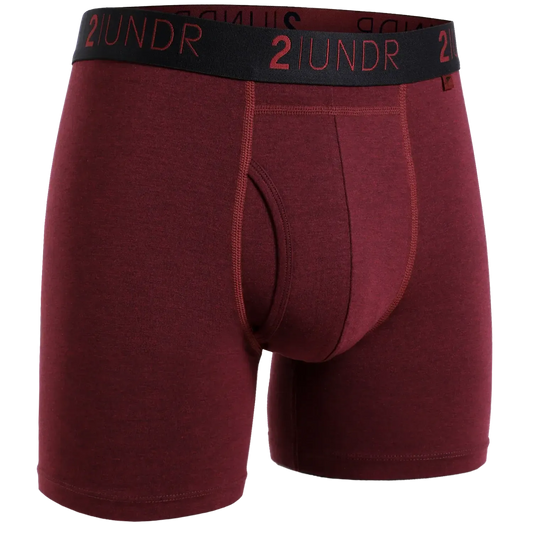SWING SHIFT 6" BOXER BRIEF - RUBY-MENS UNDERWEAR-2UNDR-JB Evans Fashions & Footwear