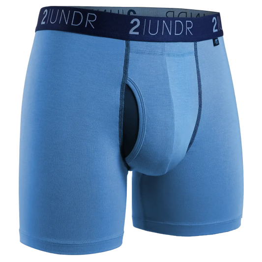 SWING SHIFT 6" BOXER BRIEF - SKY BLUE-MENS UNDERWEAR-2UNDR-JB Evans Fashions & Footwear